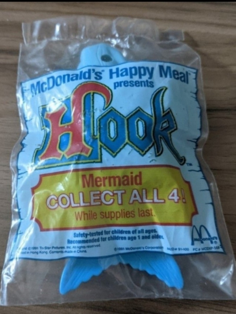 Sealed McDonald's Happy Meal Hook Mermaid Toy (1991)